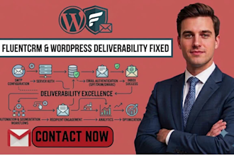 fix fluentcrm smtp setup email deliverability email automation funnel wordpress