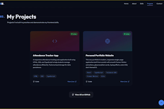 create a responsive portfolio website
