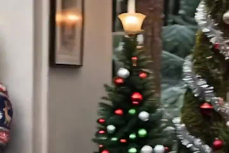 create a magical ai christmas greeting video animation