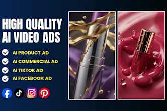 create ai video ads, ai product video, ai commercials for social media ads