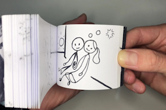 turn your memories into a handmade flipbook animation