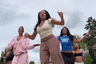 create afro dance, group dance, shuffle dance to your song