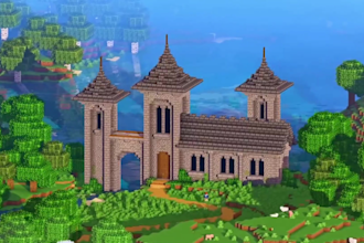 build a custom minecraft castle, house, or server spawn