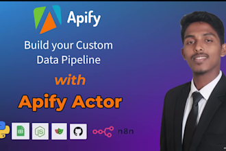build apify actor for data scraping, apify n8n