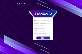 design modern minimalist web logo for your brand