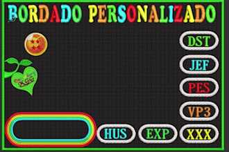 realizo bordados personalizados, ponchados, matrices y picajes de bordados
