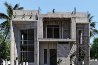 create a realistic construction time lapse