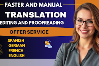proofread french or english text spanish book translation copy editing  format