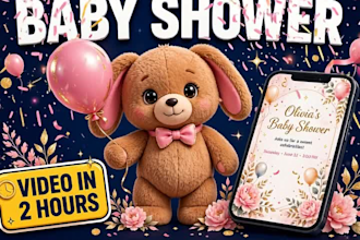 design beautiful baby shower invitation