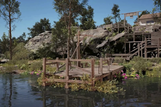 build 3d video game maps and 3d game environment in unity and unreal engine