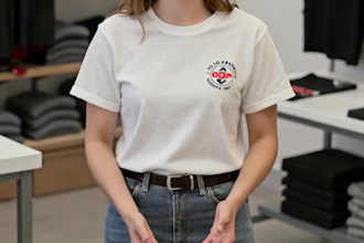generate an ai model wearing your clothing
