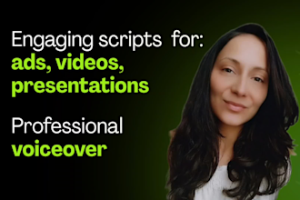 write a script and record a voiceover for your business