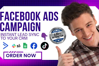 setup facebook tiktok lead generation ads management crm funnel automation