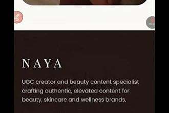 design high converting ugc portfolio website that attracts brand deals