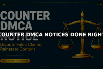 file a counter dmca notice to dispute a takedown