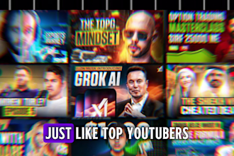 design eyecatching and high CTR irl thumbnails