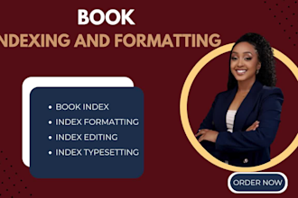 professional book indexing, create back of book index, formatting for your book