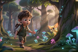 create an ai 3d animated short video scene