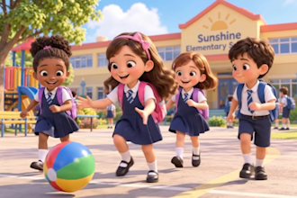 3d ai kids animation 3d ai cartoon video storytelling, 3d kids learning videos