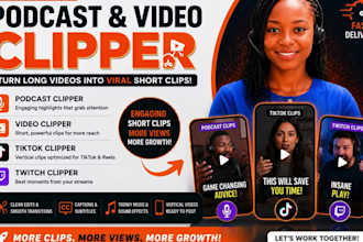 podcast clipper video clipper tiktok clipper twitch clipper