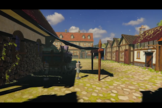 design beautiful 3d environments, game levels and 3d asset for godot and unity