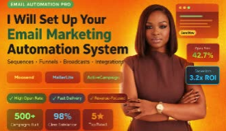 setup email marketing automation system on moosend, mailerlite, activecampaign