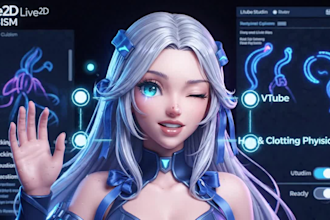 create professional live2d vtuber rigging
