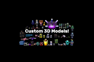 make high quality custom minecraft renders and 3d animations