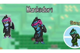 create custom fakemon pixel art sprites for games and fan projects