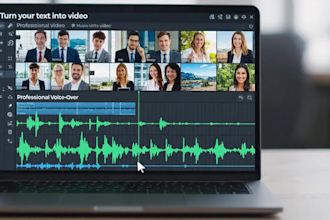convert text, article or blog post to video with voice over and stock footage