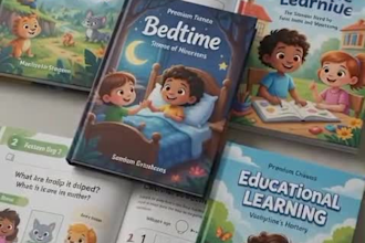 design childrens book covers and bilingual educational materials