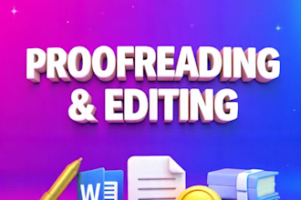 proofread and edit your document professionally
