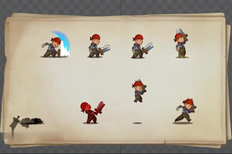 rig and animate 2d characters in spine 2d for games