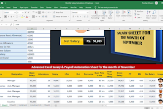 design a professional excel payroll system