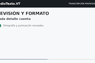 transcribiré audio y video a texto