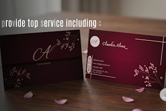 design a professional business card and logo