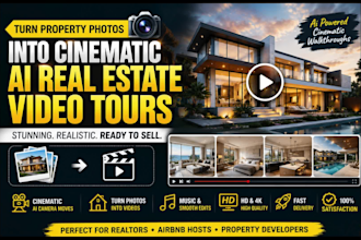 create cinematic ai real estate videos tours for property listing and airbnb
