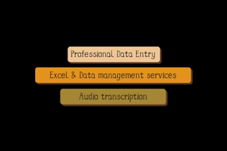 do data entry, transcription, and data cleaning accurately