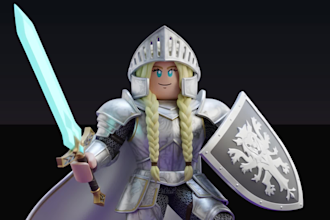 create 3d roblox ugc avatar, custom model, accessory, property for roblox game