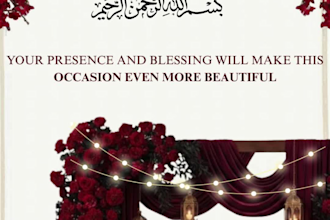design luxury wedding barat invitation card
