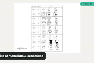 convert sketches and pdfs to autocad and draft ga, part and bom drawings
