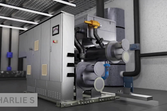 do 3d industrial product animation, 3d cad and robotic arm manufacturing video