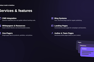 design and develop a responsive webflow website