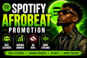 organically promote your afrobeat music on spotify to real listeners