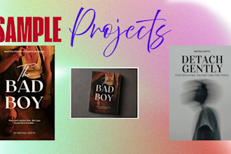 do good in design book covers and efficient in deliver the work on time