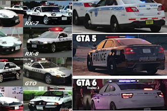 design game ready fivem car model gta5 fivem livery police car ems optimization