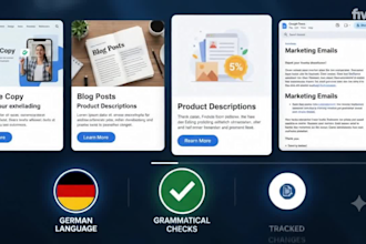 proofread and edit your german texts