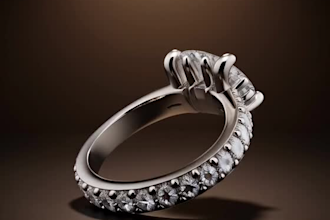 custom 3d jewellery modelling with stones and  high quality renders