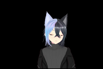 create a simple vroid 3d vtuber model