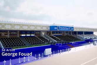 kiosk, booth exhibition stands and truck in 3d design